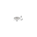 Ideal Lux Luminaire de plafond KING PL9 9 flammes G9 IP20, chrome