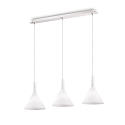 Luminaire à suspension COCKTAIL SB3 SMALL 3 flammes E14 IP20, blanche
