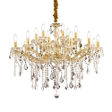 Lustre FLORIAN SP18 18 flammes E14 IP20, or 