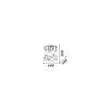 Ideal Lux Luminaire de plafond MOONLIGHT PL8 8 flammes G9 IP20, or