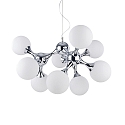 Luminaire � suspension NODI BIANCO SP9 9 flammes E14 IP20, chrome