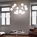 Ideal Lux Luminaire � suspension NODI BIANCO SP15 15 flammes E14 IP20, chrome