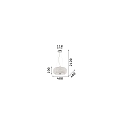 Ideal Lux pendant luminaire PASHA SP6 6 flames E14 IP20, chrome