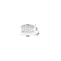 Ideal Lux Luminaire de plafond MOONLIGHT PL15 15 flammes G9 IP20, or