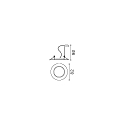 Lumi�re encastr�e SWING pivotant GU10 IP20, bruni