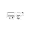 Ideal Lux Luminaire mural REX-2 AP1 E27 IP44, anthrazit 