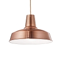 Luminaire à suspension MOBY SP1 E27 IP20, cuivre 