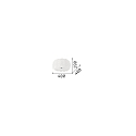 Ideal Lux Ceiling luminaire OVALINO PL5, 5 flames, E27, white
