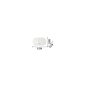 Ideal Lux Ceiling luminaire OVALINO PL8, 8 flames, E27, white