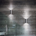 Ideal Lux Luminaire mural LOOK AP2 haut bas, � 2 flammes GU10 IP20, chrom� poli 