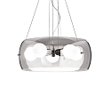 Luminaire � suspension AUDI-10 SP5 5 flammes E27 IP20, chrome, couleurs fum�e