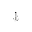 Ideal Lux Luminaire à suspension OIL-3 SP1 E27 IP20, gris