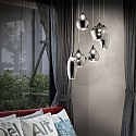 Luminaire � suspension SOFT SP6 6 flammes E14 IP20, blanche gradable