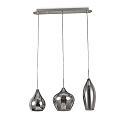 Luminaire � suspension SOFT SP3 3 flammes E14 IP20, scintillant, couleurs fum�e gradable