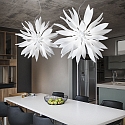Ideal Lux Luminaire � suspension LEAVES SP12 12 flammes G9 IP20, blanche