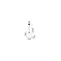 Ideal Lux Pendant luminaire BISTR� SP1 SQUARE, � 24cm, E27, smoked glass / black