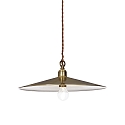 Luminaire à suspension CANTINA SP1 E27 IP20, laiton antique