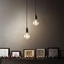 Ideal Lux Luminaire à suspension EDISON SP1 E27 IP20, noir 