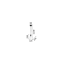 Ideal Lux Luminaire à suspension EDISON SP1 E27 IP20, noir 