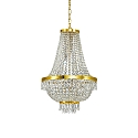 Lustre CAESAR SP9 9 flammes G9 IP20, or