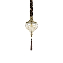 Luminaire � suspension HAREM SP1 � 1 flamme E27 IP20, laiton antique