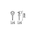 Projecteur d'extérieur MINITOMMY PT1 LED GU10 IP66, blanche