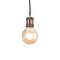 Luminaire � suspension FRIDA E27 IP20, cuivre antique, noir 