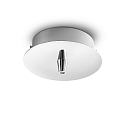 Canop�e ROUND STANDARD � 10CM 1 voie, rond, chrome, brillant