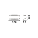 Luminaire mural FRANCY-1 AP1 E27 IP66, blanche