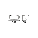 Ideal Lux Luminaire mural FRANCY-2 AP1 E27 IP66, noir 
