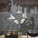 Ideal Lux Luminaire à suspension OIL-6 E27 IP20, noir , gris béton