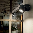Luminaire mural d’extérieur XENO AP1 à 1 flamme, pivotant GU10 IP44, transparent, blanc mat