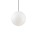 Luminaire suspendu d'ext�rieur SOLE � 30CM en forme de boule E27 IP44, blanc opale gradable