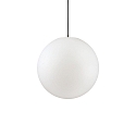 Luminaire suspendu d'ext�rieur SOLE � 40CM en forme de boule E27 IP44, blanc opale gradable