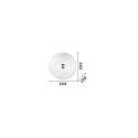 Ideal Lux Ceiling luminaire SHELL, 5 flames, � 60cm, E27, amber-split glass / brass