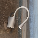 Ideal Lux LED wall luminaire GOOSE, 3W 3000K 200lm, with switch, white