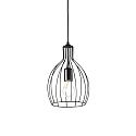 Luminaire � suspension AMPOLLA 2 r�glable E27 IP20, noir 