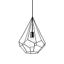 Luminaire � suspension AMPOLLA 3 r�glable E27 IP20, noir 