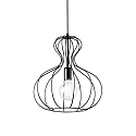 Luminaire � suspension AMPOLLA 1 r�glable E27 IP20, noir 