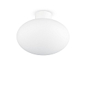 Plafonnier ext�rieur CLIO sans abat-jour E27 IP44, blanche