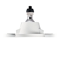 Ideal Lux Recessed luminaire SAMBA SQUARE, IP20, GU10, paintable plaster, opening 7.7 x 7.7cm