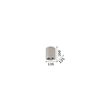 Ideal Lux Luminaire de plafond OAK ROUND pivotant GU10 IP20, gris, � peindre