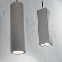 Ideal Lux Pendant luminaire OAK ROUND, IP20, � 7cm, GU10 max. 35W, cement grey / black cable