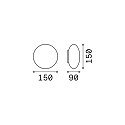 Ideal Lux Luminaire mural d�ext�rieur BUBBLE G9 IP54, blanc mat