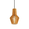 Luminaire à suspension CITRUS-1 inclinable E27 IP20, bois, noir 