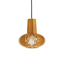 Luminaire à suspension CITRUS-2 inclinable E27 IP20, bois, noir 