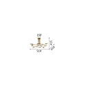 Luminaire de plafond TRIUMPH 8 flammes E27 IP20