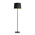 Lampadaire NORDIK E27 IP20, or, noir mat