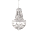 Lustre MONET 6 flammes E14 IP20, blanche