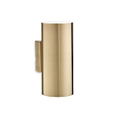 Luminaire mural LOOK AP2 haut bas, � 2 flammes GU10 IP20, laiton antique, bruni 